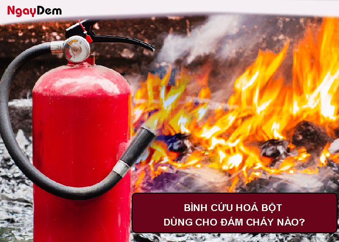 Bình cứu hoả bột dùng cho đám cháy nào?