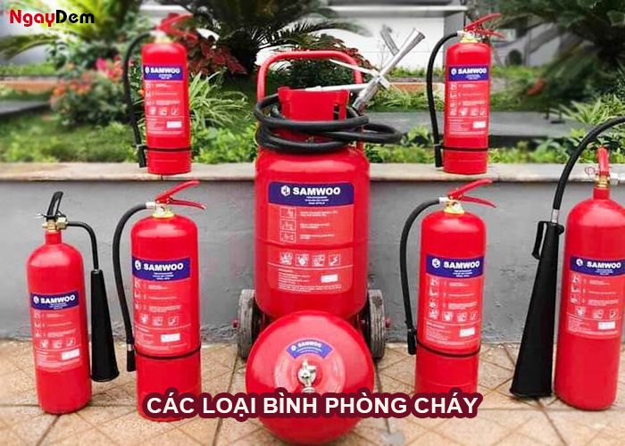 Các loại bình phòng cháy chữa cháy hiện nay