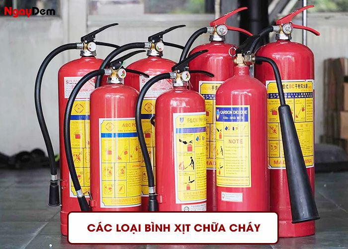 Bình xịt chữa cháy đa dạng về mẫu mã, công năng