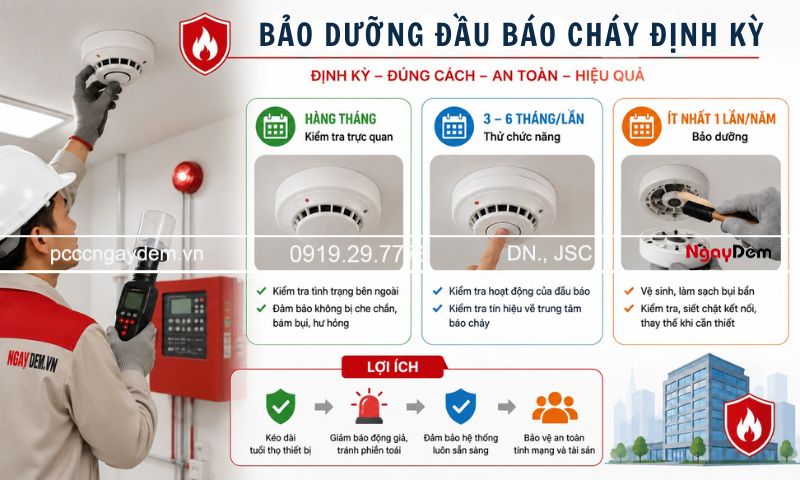Các loại đầu báo cháy sử dụng trong PCCC phổ biến hiện nay các loại đầu báo cháy