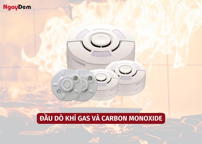 Cá loại đầu báo cháy - Đầu dò khí gas và carbon monoxide