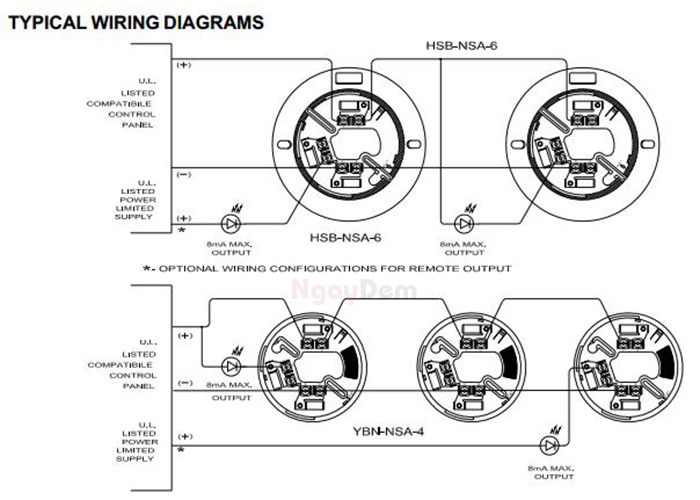 Cấu tạo đầu báo cháy địa chỉ