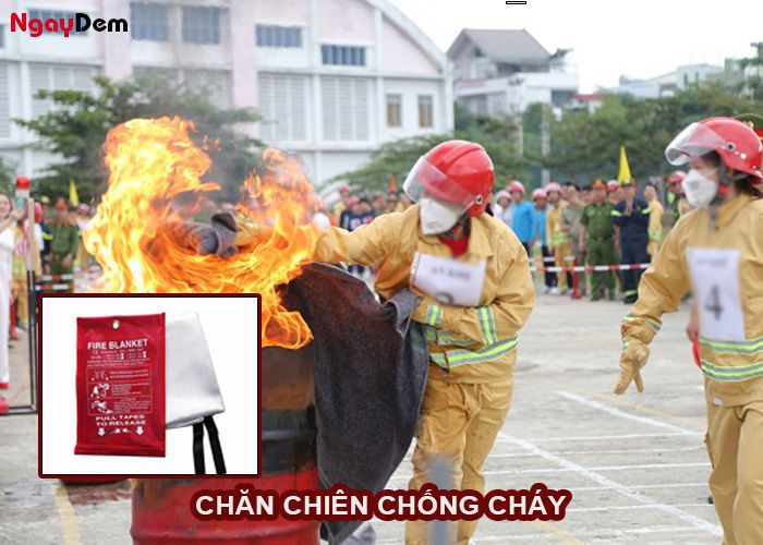 Chăn chiên chống cháy
