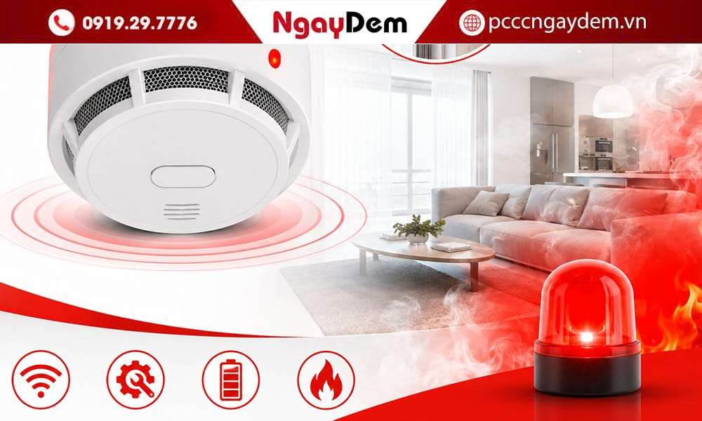 đầu báo khói không dây