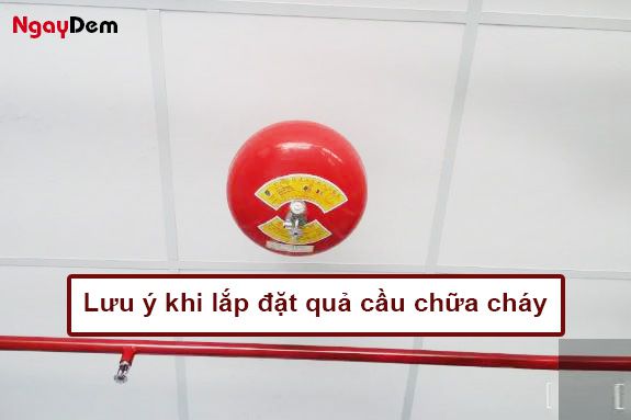 Lưu ý khi lắp đặt bình chữa cháy tự động