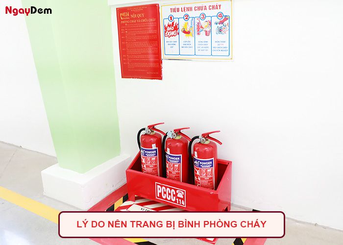 Những lý do nên trang bị bình phòng cháy chữa cháy