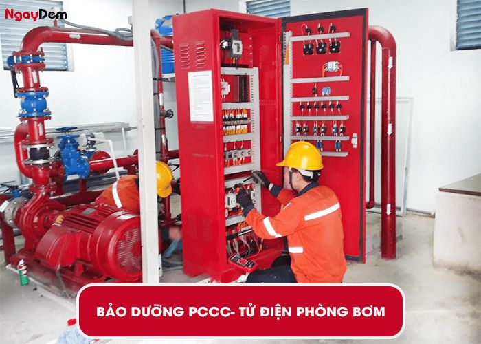 Bảo dưỡng PCCC - tủ điện phòng bơm