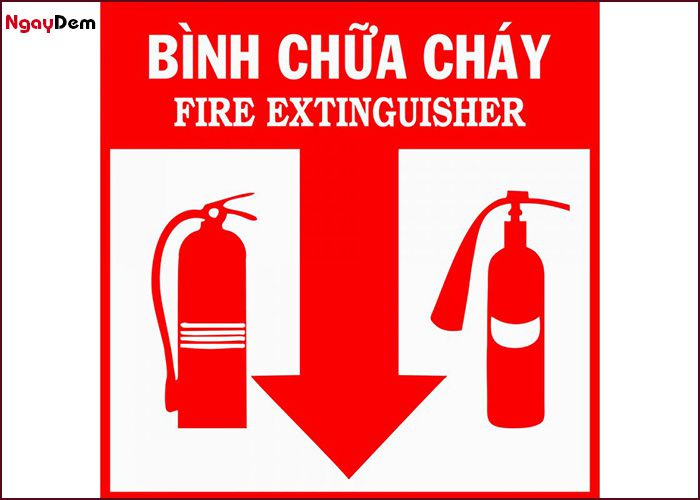 Biển báo bình chữa cháy là gì?
