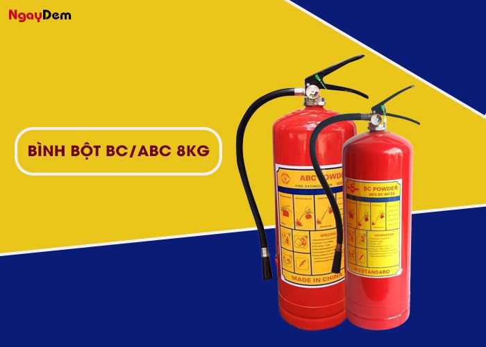 bình bột chữa cháy 8kg