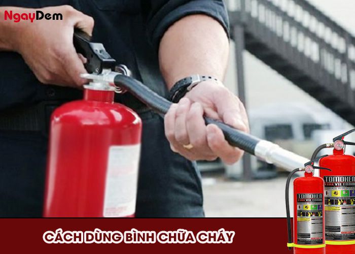Cách sử dụng bình chữa cháy Tomoken 4kg bột ABC