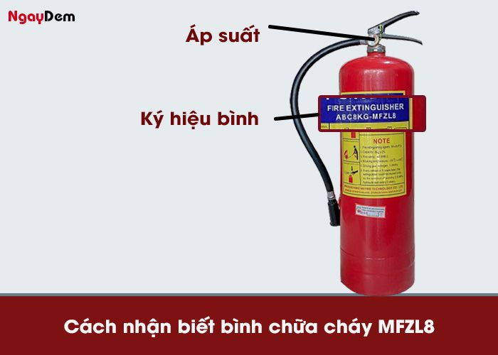 Cách nhận biết bình chữa cháy MFZL8