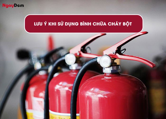 Lưu ý khi dùng bình chữa cháy ABC 8kg