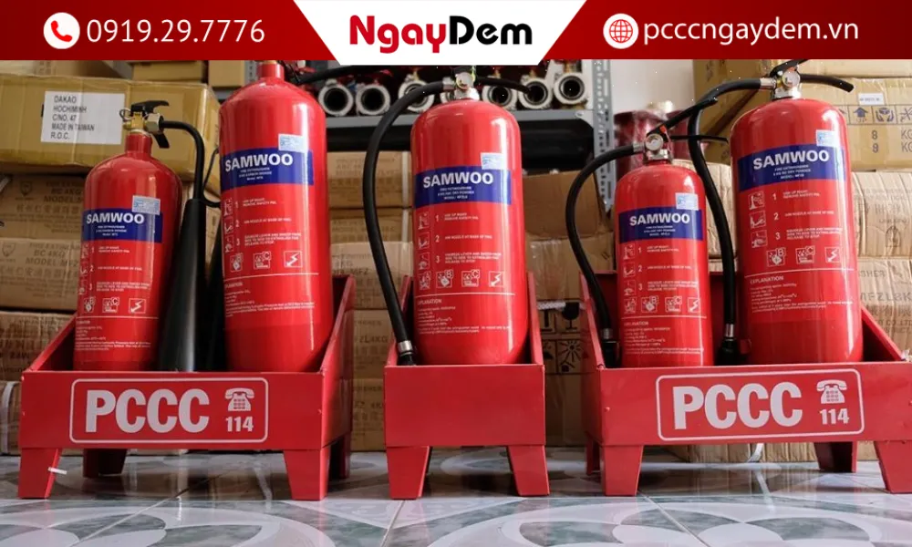 Phân biệt bình bột cứu hoả thật và giả