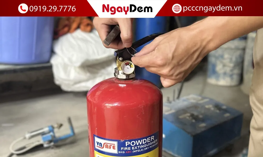 Bảo dưỡng bình chữa cháy tại Hoàng Mai - Hà Nội chuyên nghiệp