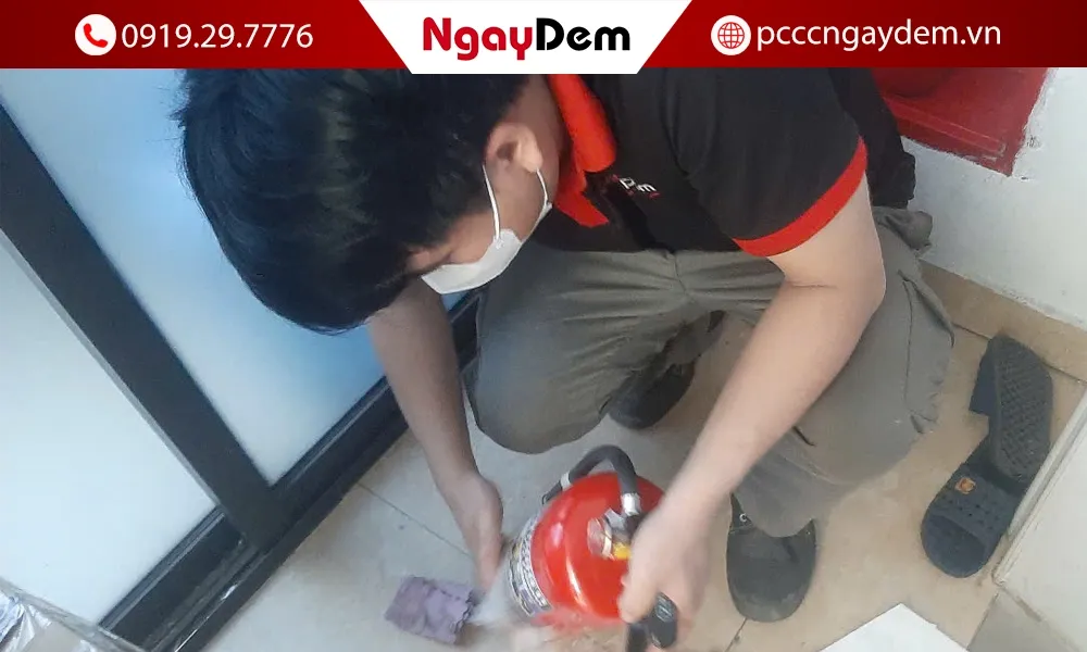 Bảo dưỡng bình chữa cháy tại Tây Hồ nhanh chóng, giá tốt
