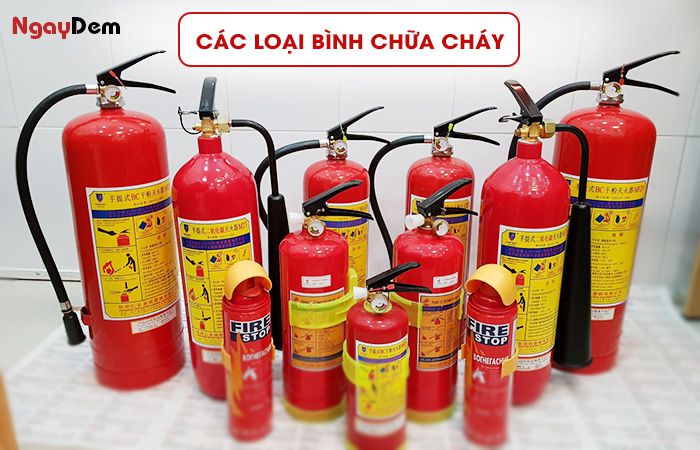 Các loại bình chữa cháy ở Ba Đình