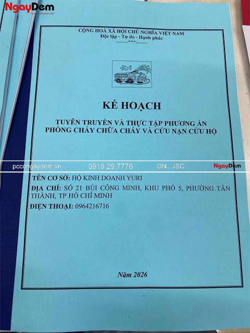Hồ sơ PCCC hộ kinh doanh