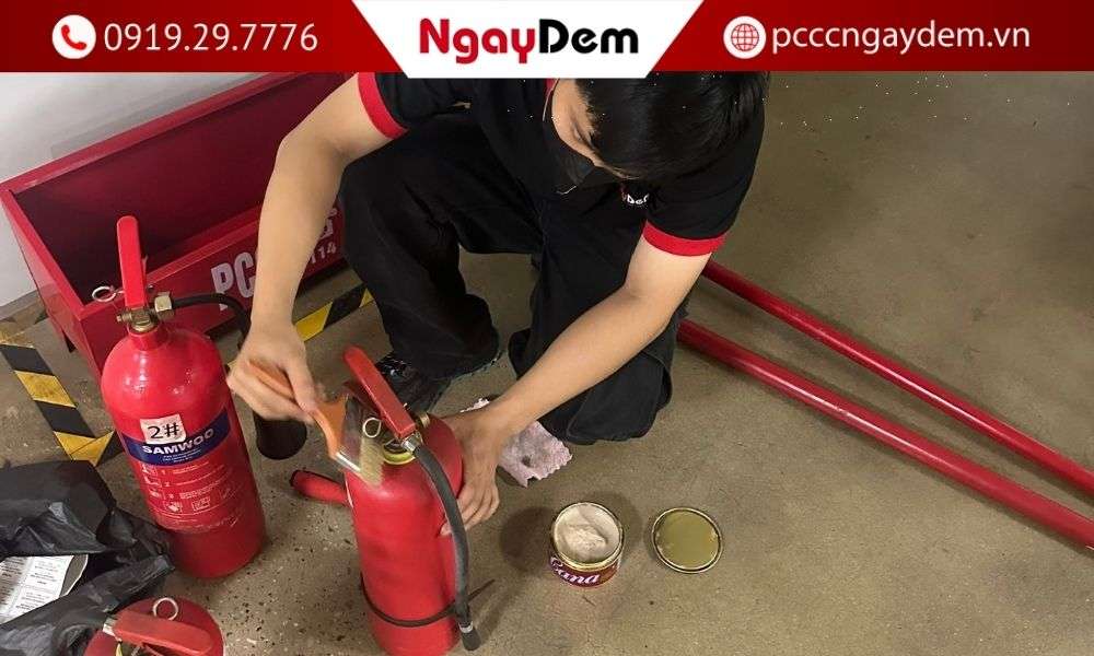 bảo dưỡng bình chữa cháy Mê Linh