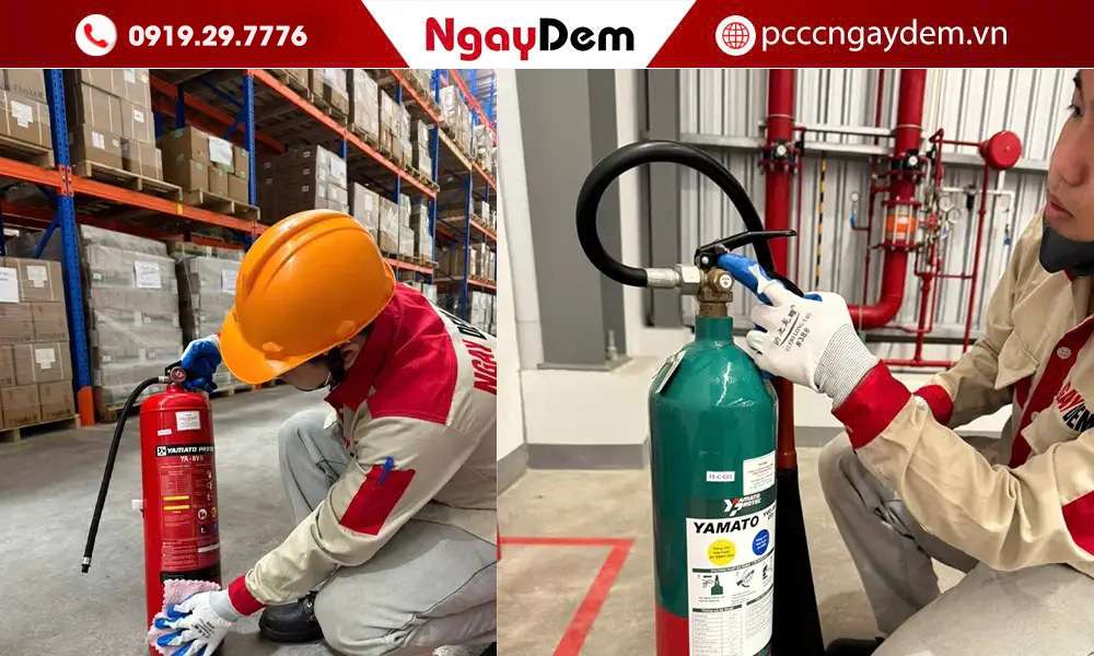 Bảo dưỡng bình chữa cháy tại Chương Mỹ - Giá rẻ, Chuẩn kiểm định