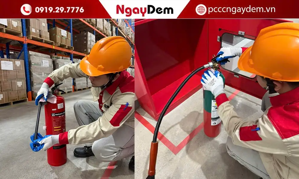 Bảo dưỡng bình chữa cháy tại Đông Anh - Đạt Chuẩn PCCC