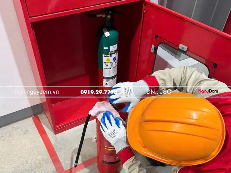 Bảo dưỡng bình chữa cháy tại Hoài Đức đảm bảo đạt chuẩn trước khi đợt PCCC kiểm tra Bảo dưỡng bình chữa cháy tại Hoài Đức