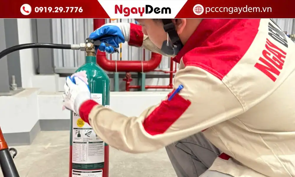 Bảo dưỡng bình chữa cháy tại Hoài Đức