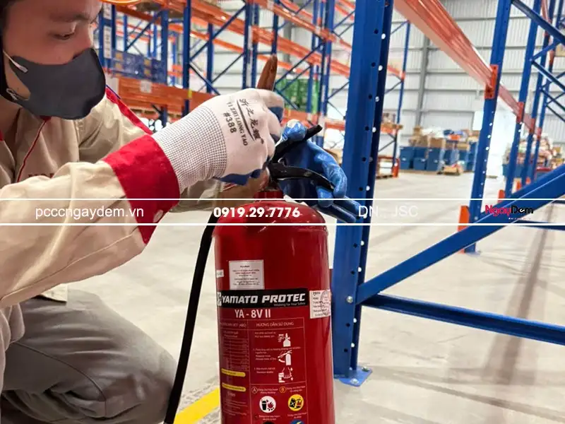 Các công việc cần thực hiện trong việc bảo dưỡng bình chữa cháy tại Sơn Tây