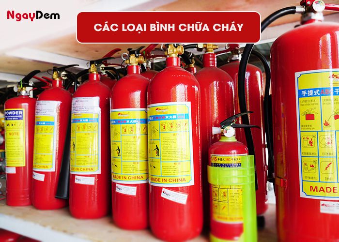 Một số loại bình chữa cháy ở Đan Phượng