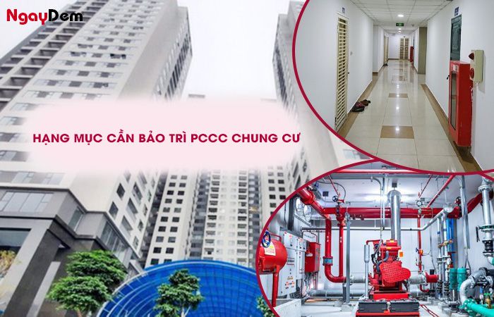 Hạng mục cần bảo trì PCCC chung cư