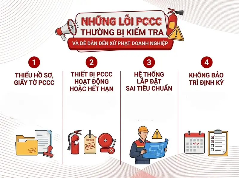 Lỗ thường dẫn đến bị phạt PCCC Lỗ thường dẫn đến bị phạt PCCC