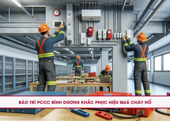 Bảo trì PCCC Bình Dương biện pháp khắc phục cháy nổ