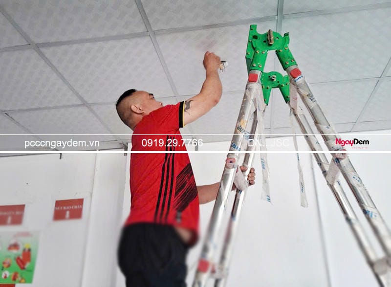 Lắp đặt thiết bị đầu báo cháy Lắp đặt thiết bị đầu báo cháy