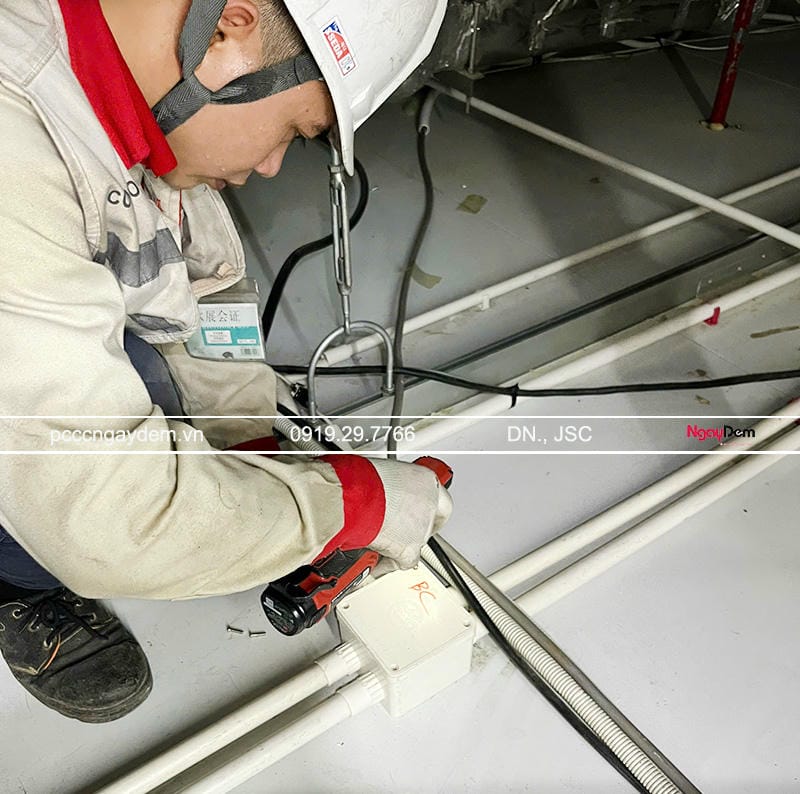 Sửa chữa đường dây bị đứt, bị rỉ 