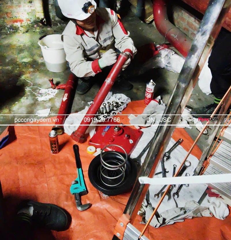 Xử lý lại hệ thống đường ống PCCC