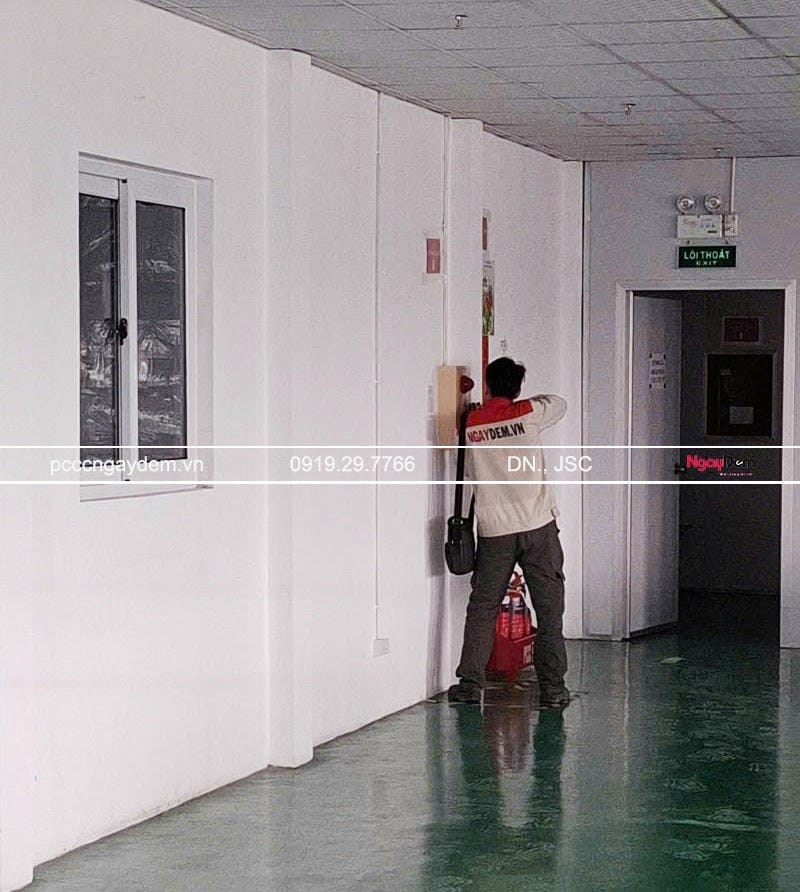 Kiểm tra, sửa chữa hệ thống đèn và còi báo cháy Kiểm tra, sửa chữa hệ thống đèn và còi báo cháy