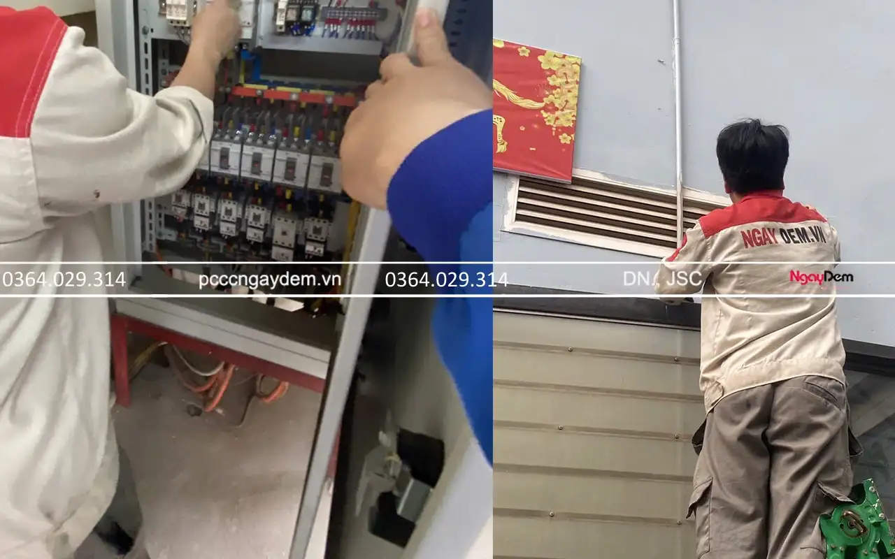 kiểm tra tủ pccc bảo dưỡng báo cháy cho công ty dongsan precision vina