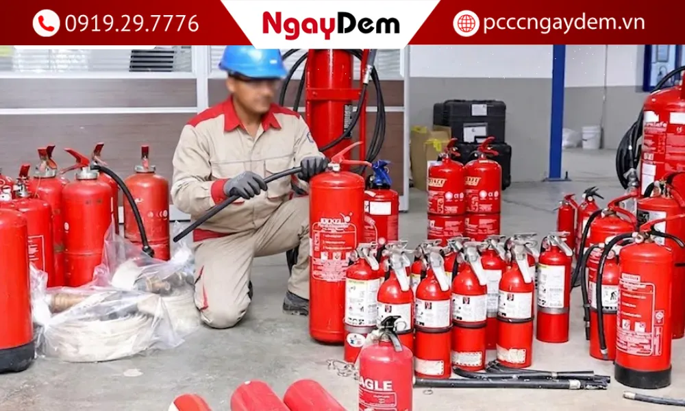 Bảo dưỡng bình chữa cháy bột abc uy tín