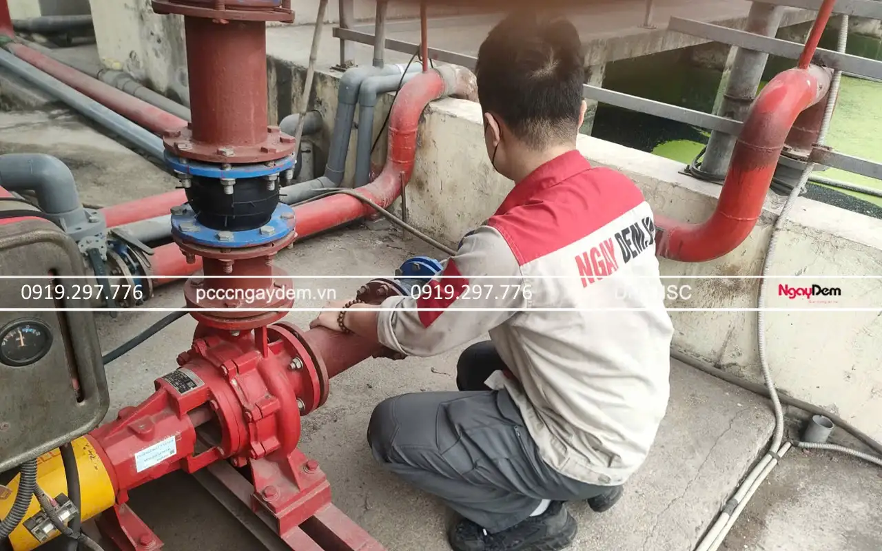 PCCC Ngày đêm hoàn thiện bảo dưỡng hệ thống PCCC tại An Lạc Eco Farm & Hot Springs