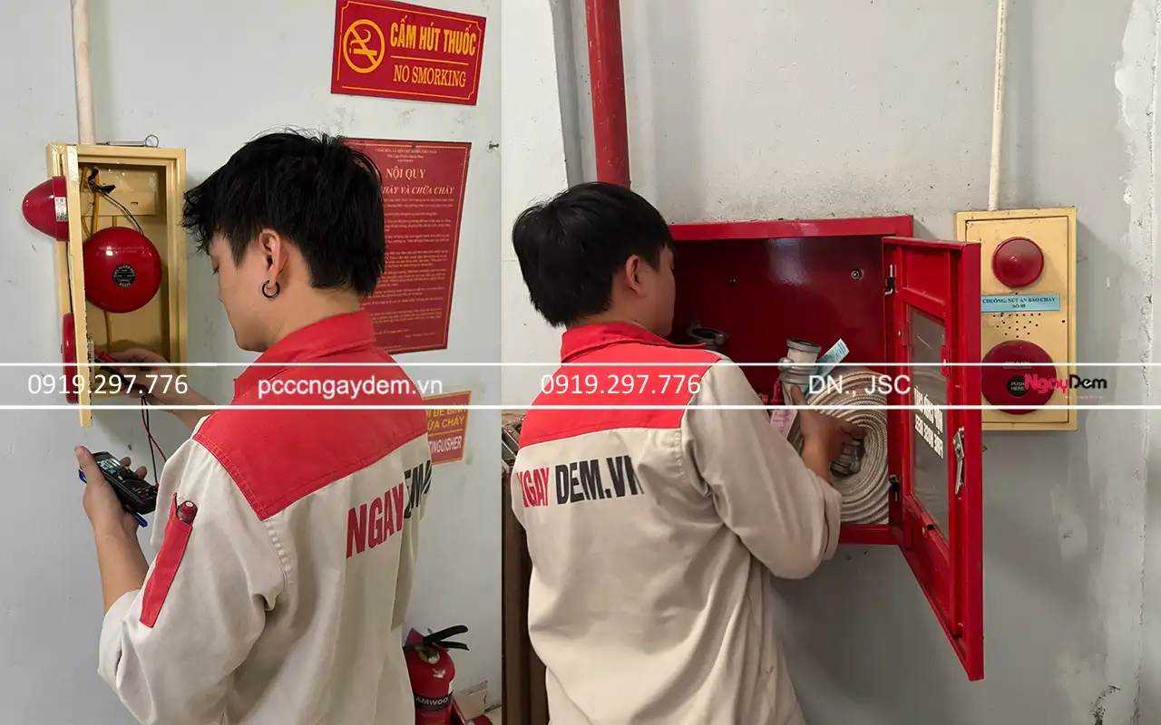 PCCC Ngày đêm hoàn thiện bảo dưỡng hệ thống PCCC tại An Lạc Eco Farm & Hot Springs