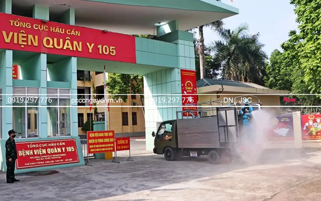 PCCC Ngày Đêm hoàn thiện dự án bảo dưỡng PCCC Bệnh viện Quân Y 105