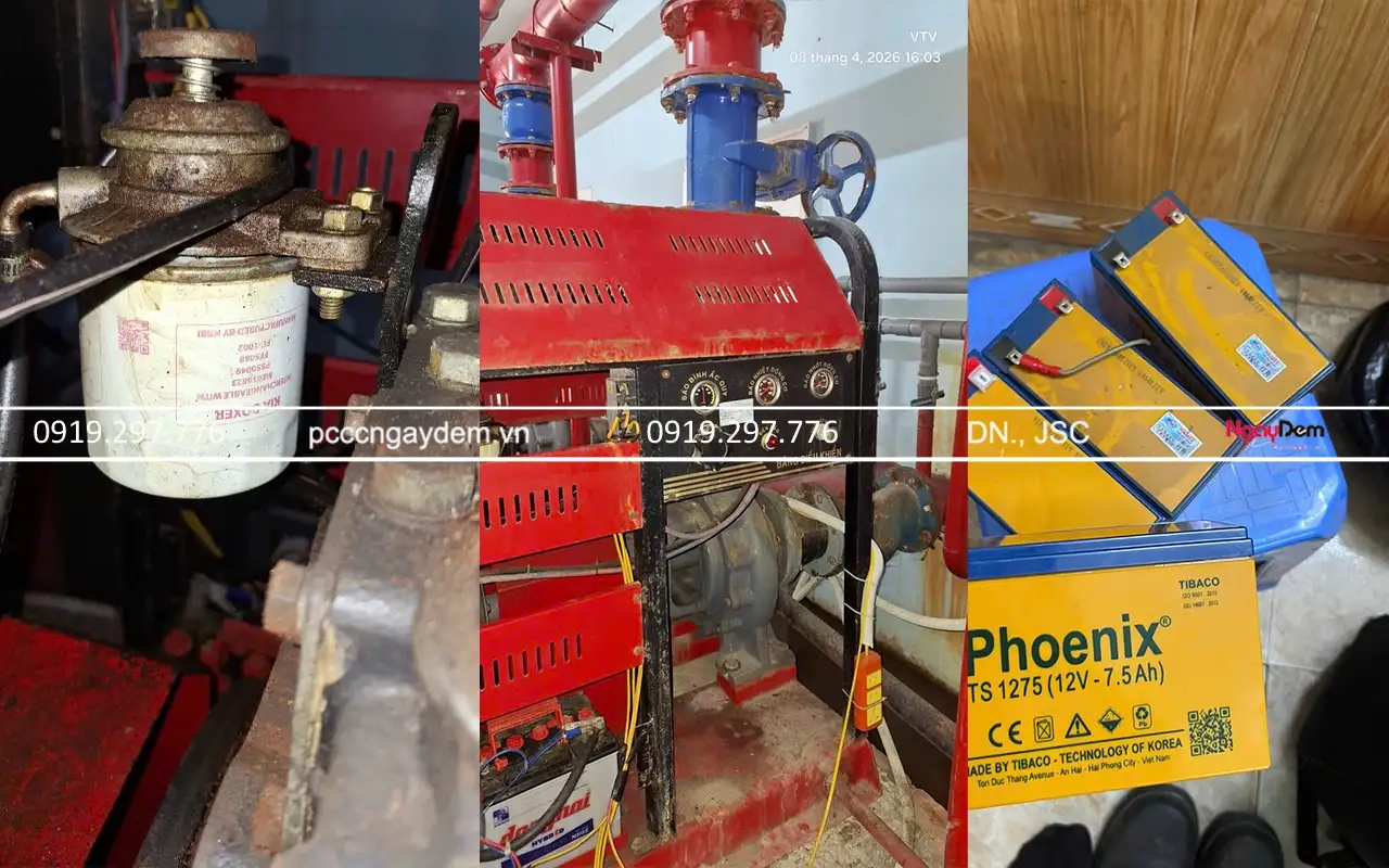 PCCC Ngày Đêm hoàn thiện dự án bảo dưỡng PCCC Bệnh viện Quân Y 105