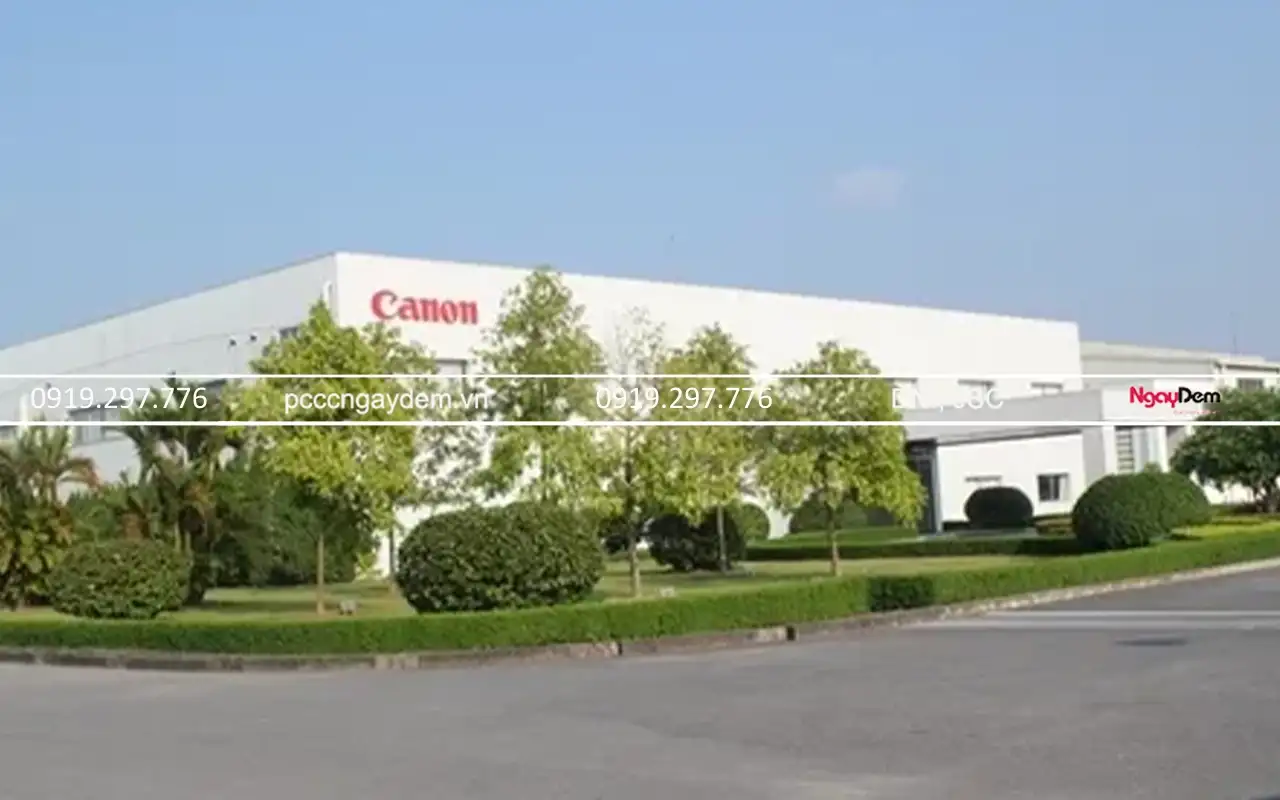 Hoàn thành dự án bảo dưỡng PCCC cho nhà máy Canon Thăng Long