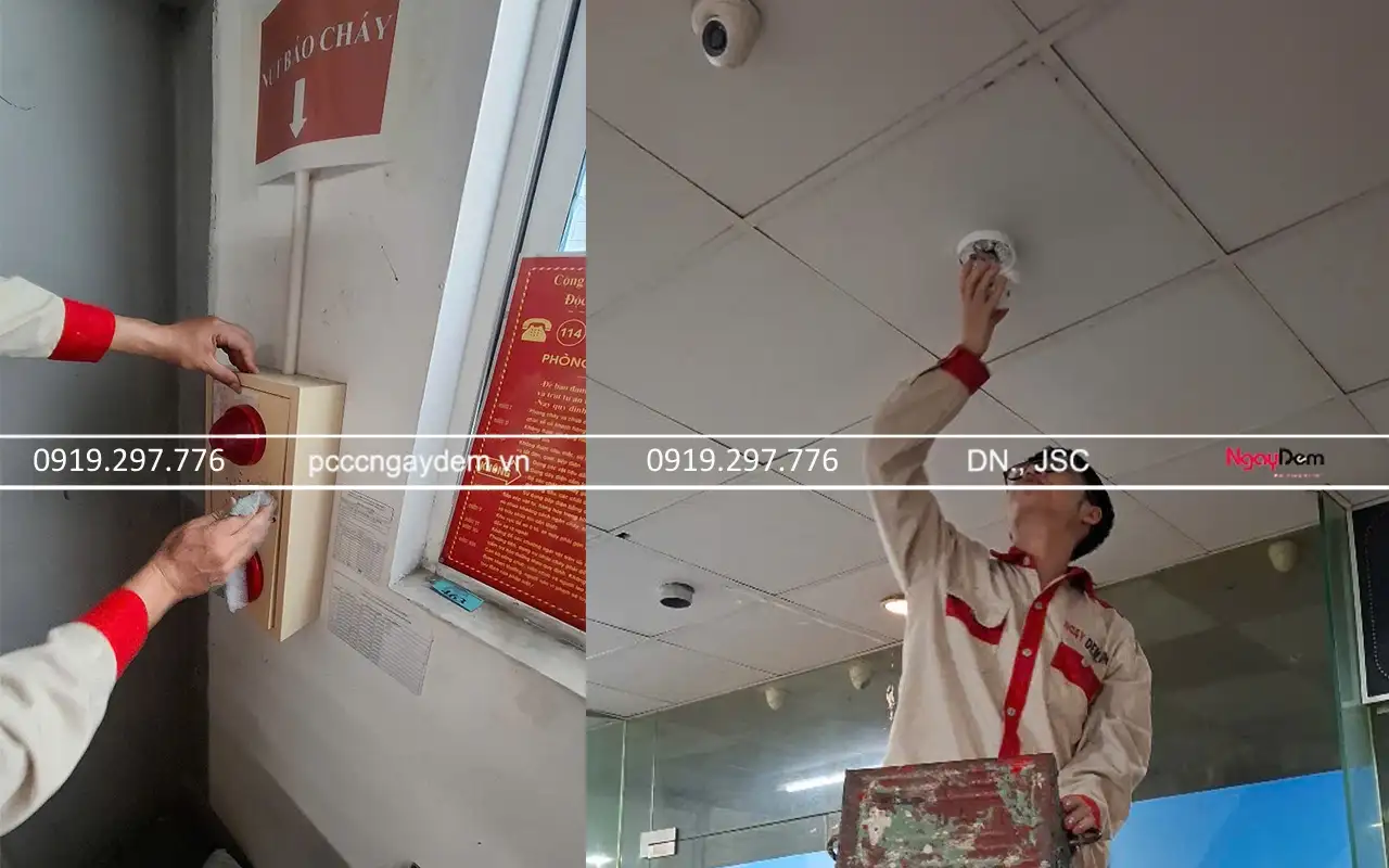 Vệ sinh, lắp đặt thêm đầu báo - bảo dưỡng PCCC cho văn phòng 54 Lê Văn Thiêm Vệ sinh, lắp đặt thêm đầu báo - bảo dưỡng PCCC cho văn phòng 54 Lê Văn Thiêm