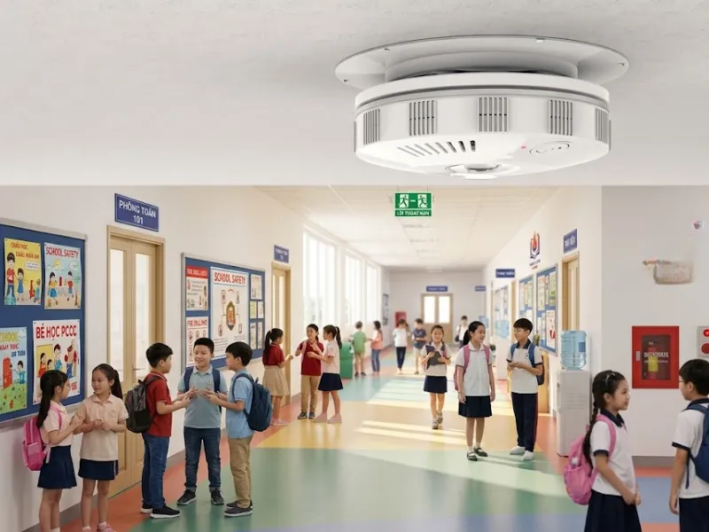 Kiểm tra hệ thống báo cháy cho trường học