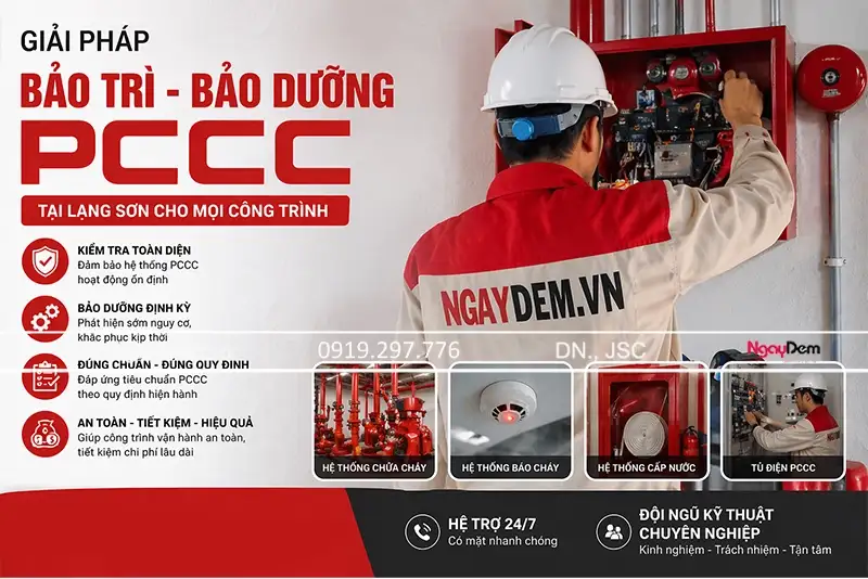 Bảo trì - Bảo dưỡng PCCC tại Lạng Sơn cho mọi công trình