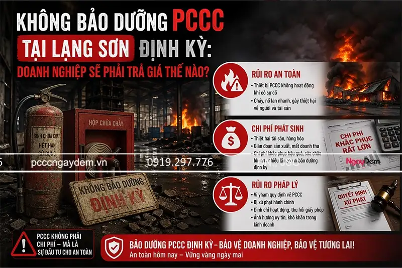 Không bảo trì PCCC tại Lạng Sơn - gặp nhiều rủi ro