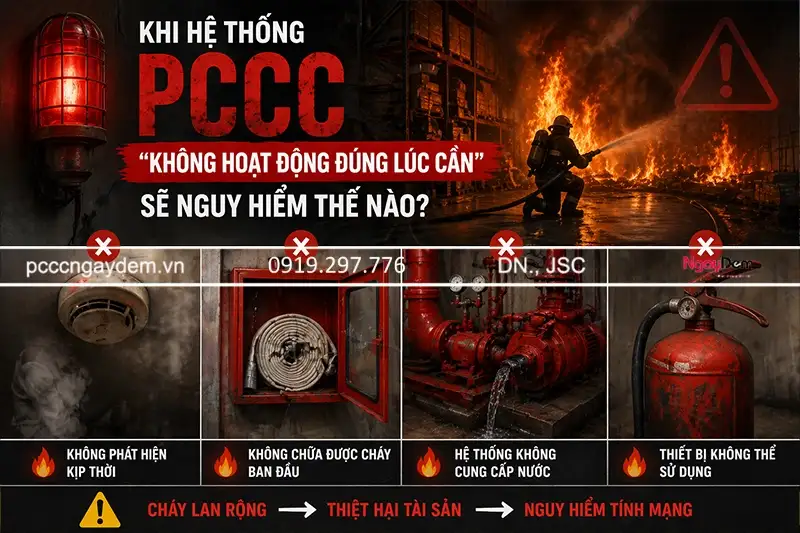 Sự nguy hiểm khi hệ thống PCCC không hoạt động
