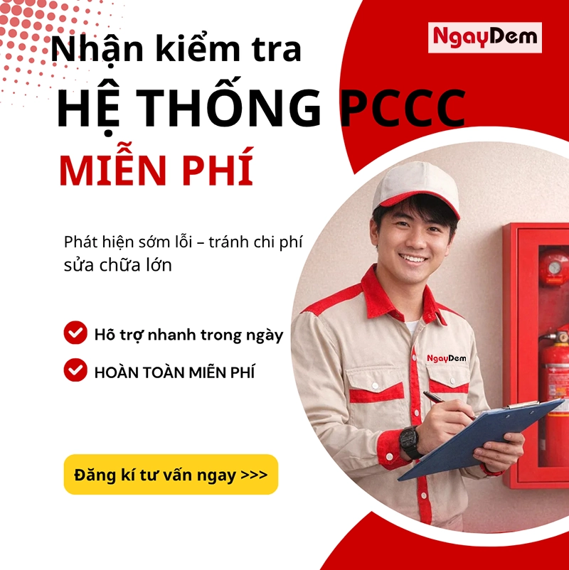 PCCC Ngày Đêm nhận kiểm tra hệ thống pccc miễn phí