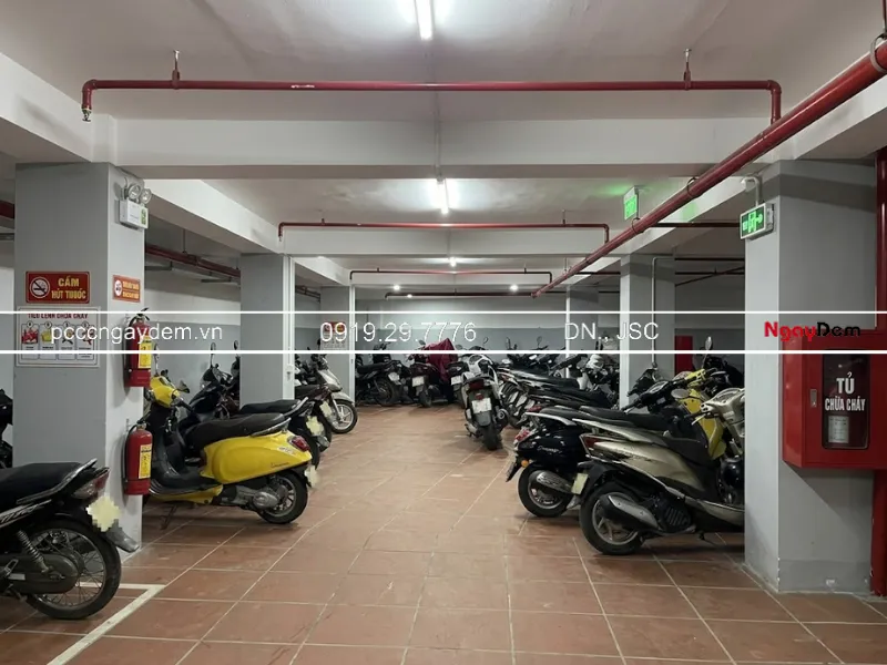 thực hiện bảo trì pccc chung cư tại nhà xe