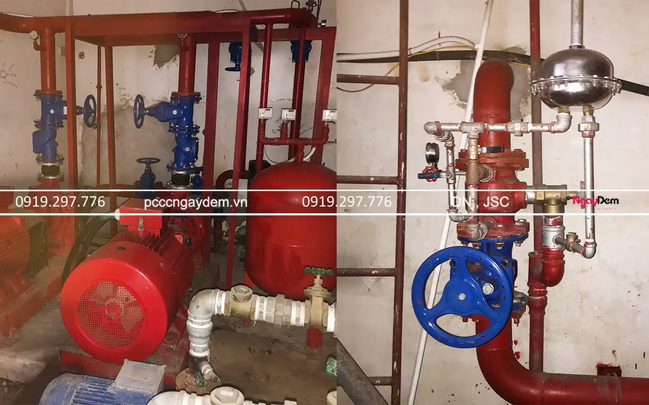 PCCC Ngày Đêm sửa chữa hệ thống PCCC Học viện Khoa học xã hội